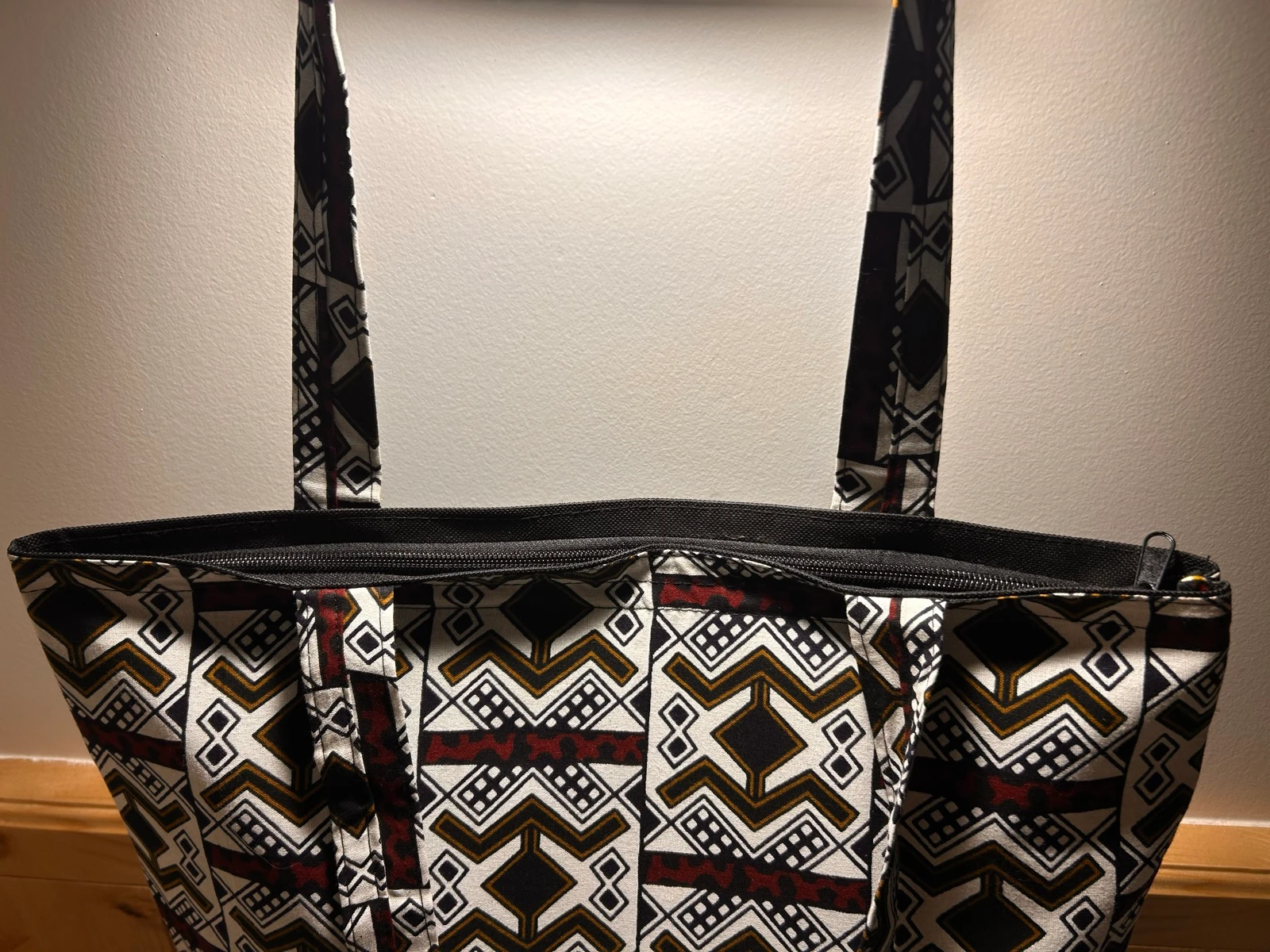Sac cabas en wax et toile – photo 4